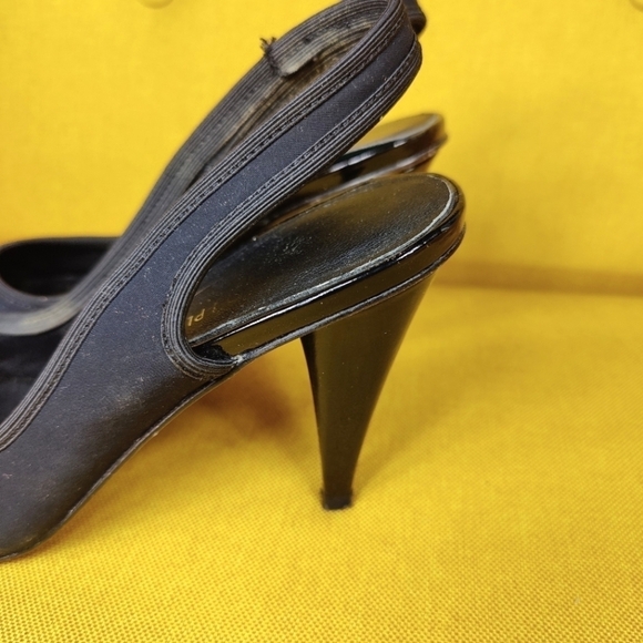 Donald J Pliner Fenia  Women's Slingback Open Toe Black Pump Size 7N - Picture 5 of 8